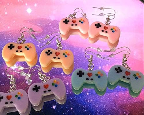 Colorful Game Controller Charms Game Controller Resin Pendants For DIY Jewelry Making...