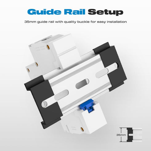 AC Miniature Circuit Breaker, CGELE 32 Amp 1 Pole 120/240V Solar AC Disconnect Switch Thermal Magnetic Trip Din Rail Mount...