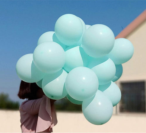 Pastel Mint Balloons 10 inch 100pcs Mint Green Latex Balloons for Party Birthday Wedding Anniversary or any Party Decorations-pastel Mint...