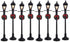 Lemax Christmas Village Gas Lantern Street Lamp Set of 8 Battery Operated (4.5V) - 64500...
