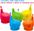 Silicone Sippy Cup Lids, 5 Packs Elephant Spill-Proof Sippy Cup for Babies, Toddlers and Kids...