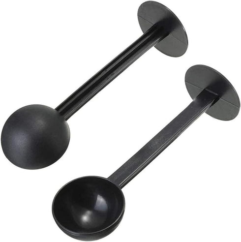 2pcs 10g 2-in-1 Plastic Coffee Measuring Spoon Coffee Scoop for Ground Coffee Tea Salt Dessert Sugar with Pressed Bottom Cooking Spoon Tool Access...