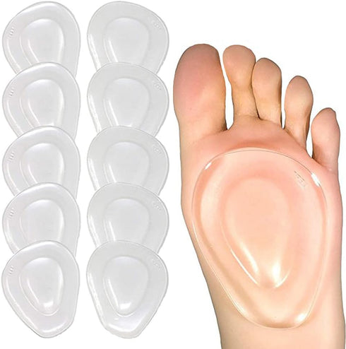 Ball of Foot Cushions 10 Pack Metatarsal Pads for Women Men Insoles Forefoot Supports Cushioning Pain Relief Bunion Morton's Neuroma Foot Pads...