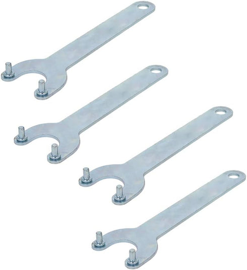 Utoolmart 4Pcs Angle Grinder Wrench, Iron Lock Nut 2 Prong Zinc Plating Finish Spanner for Dewalt Milwaukee Makita Black & Decker Ryobi...