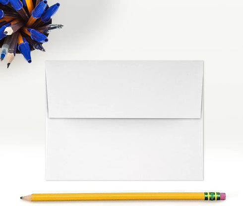 LUXPaper A2 Foil Lined Invitation Envelopes | Peel & Press | 4 3/8" x 5 3/4" | White w/Gold LUX Lining | 70lb. Text | 50 Qty...