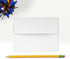 LUXPaper A2 Foil Lined Invitation Envelopes | Peel & Press | 4 3/8" x 5 3/4" | White w/Gold LUX Lining | 70lb. Text | 50 Qty...