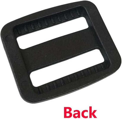 30 Pcs 3/4 Inch Black Plastic Tri-Glide Slides Button Adjustable Webbing Triglides Slider Buckle for Belt Backpack and Bags (3/4" 20mm)...