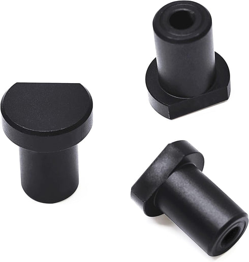 4pcs Bench Dogs Clamp Accessories For 3/4 Inch Woodworking Dog Hole Clamp Workbench Stoppers Aluminum Alloy(19mm) Black...