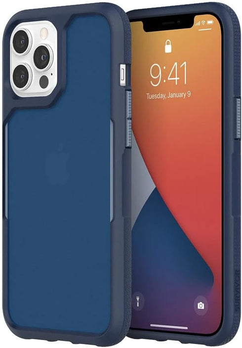Griffin Survivor Endurance GIP-057-FNY Protective Case for iPhone 12 Pro Max - Navy - 6.7 inches...