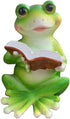 Reading A Book Frog Statue Frog Figurine Indoor Outdoor Garden Decor Animal Frog Statue Sculpture Decoration Collectible Frog Figurine (Reading A ...