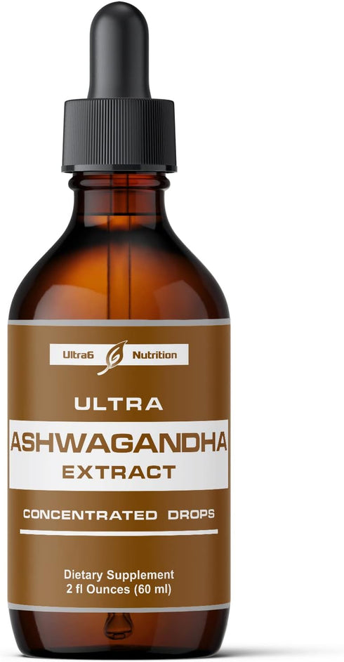 Ashwagandha Liquid Drops - Organic Ashwagandha Supplements with Rhodiola Rosea Tincture - Root Extract for Mood and Energy - Supplement for Men & ...