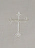 White Linen Baptism Cloth with White Cross Towel Size Model:...