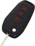 Silicone Key Fob Cover Remote Protector for Ford F150 F250 F350 F450 F550 Raptor Ranger Transit Fusion Bronco EcoSport Escape Explorer Expedition ...