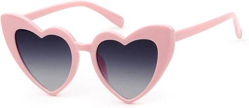 Love Heart Shaped Sunglasses for Women - Vintage Cat Eye Mod Style Retro Glasses as Christmas gift...