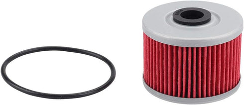 112 HF112 Oil Filter w Cover O-Rings Replacement for KLX110 KLX140 KX450F CRF250L CRF250M CBR250R CBR300R CB300F XR650L XR250 XR400R (Pack of 2)...