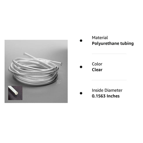 OnFireGuy 6 Feet Premium High Performance 5/32 inch Clear Fuel Line | Small Engine Gas Oil Injection Line Flexible Fuel Hose for 1/8 inch Fittings...