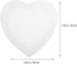EXCEART Blank White Canvas Boards Heart Canvas Painting Drawing Board Cotton Art Panels for Oil Watercolor Paint 2pcs (Width 20cm)...
