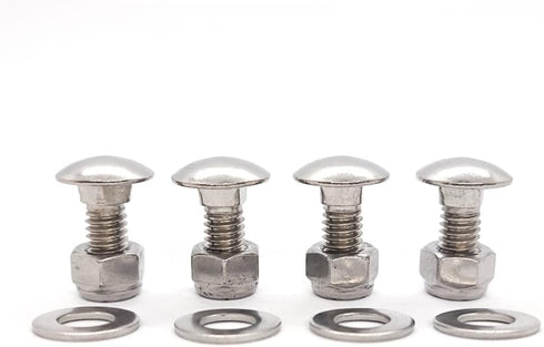 4pack Skid Slide Shoe Mounting Bolts Kit 710-0451 712-04063 736-0242 Replacement C-ub Cadet MTD Snow Blower 784-5580 (5/16-18) 3/4"...