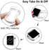 Ultra Thin Soft TPU Shockproof Bumper Case for iWatch Apple Watch Series 9/8/7 Black 45mm...