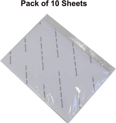 Printable Heat Transfer Vinyl Paper Inkjet Printer Iron on HTV for Dark Fabrics or T-shirts, A4 Size Pack of 10...