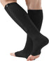 Bacophy 2 Pairs Zipper Compression Calf Socks 15-20 mmHg Open Toe Women Men...