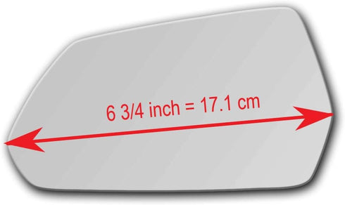 New Replacement Mirror Glass with Full Size Adhesive for 2016-2024 Chevrolet Camaro Driver Side View Left LH...