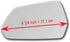 New Replacement Mirror Glass with Full Size Adhesive for 2016-2024 Chevrolet Camaro Driver Side View Left LH...