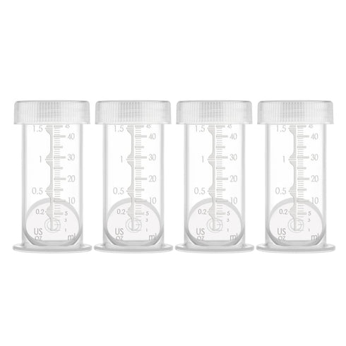 Maymom 1.5 Oz Container Designed for Colostrum & Milk Storage; Leak Proof Lids, Breastmilk Freezer or Refrigerator Storage, Made without BPA; 4pc/...