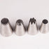 4-Piece Stainless Steel Piping Tips Set for Cake, Cookie & Cupcake Decorating...