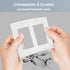 2-Gang Decorator Wall Plate Cover Double Switch Outlet Electrical Faceplate for Light Switche, Smart Switch, Receptacle, Dimmers, USB Outlet, GFCI...
