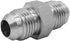(4-PACK) 2403-06-06 Hydraulic Hose Adapter Fitting 3/8" Male JIC 37° Flare (9/16"-18UNF) × 3/8" Male JIC 37° Flare (9/16"-18UNF) SAE Straight Pipe...