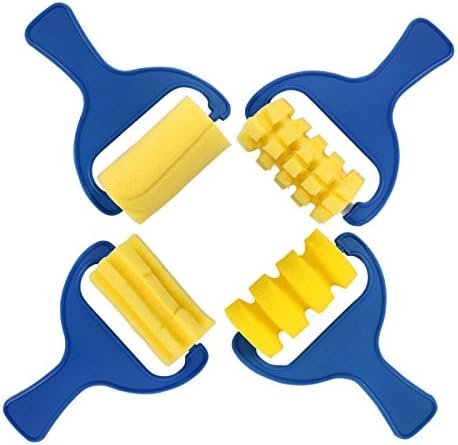 Painting Foam Brush Roller Sponge for Kid Mini Paint Brushes DIY Art Craft Painting Tool Set...