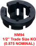 iMBAPrice NM94-100 (100-Pack) Plastic Black Button Push-in NM Cable Romex Connector, 3/8 Trade Size, Fits 1/2-Inch Knock Outs, Black...