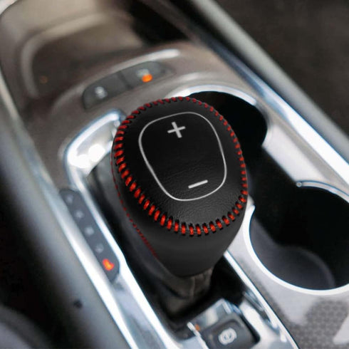 Gear Shift Knob Cover for Chevy Malibu/Equinox 2016-2020/ Cruze 2017-2019 Auto Leather Gear Shifter Knob Protector Trim for Chevy Eqionox 2021 Acc...