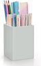 Pen Holder for Desk,Nordic Elegance Square Silicone Pencil Holder Soft Minimalist Desk Pen Cup Stand Waterproof Multifunctional Office Supplies fo...