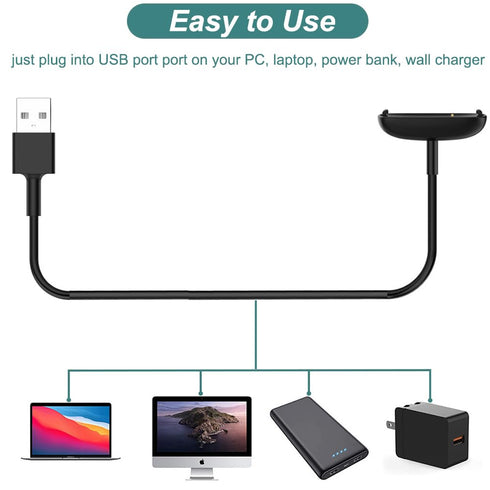 Kissmart Inspire 3 Charger, Replacement USB Charging Cable for Fitbit Inspire 3 (1ft/30cm)......