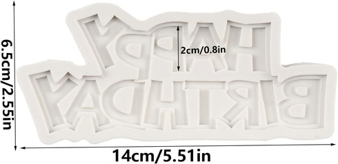 Happy Birthday Silicone Molds Birthday Alphabet Fondant Silicone Mold Letters Chocolate Molds For Birthday Party Cake Decoration Cupcake Topper Ca...