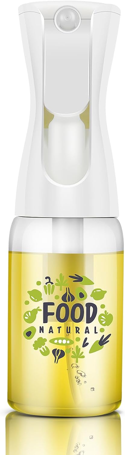 Glass Oil Sprayer/Mister 5.1 fl oz (150ml), For Cooking Oil, Olive Oil, Soy Sauce, Vinegar, Non-Aerosol Refillable Dispenser, Spray Bottle (FS637 ...