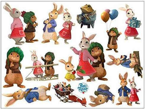 Assemble Peel and Stick Stickers Decals for Wall, Luggage and More. Rabbit...