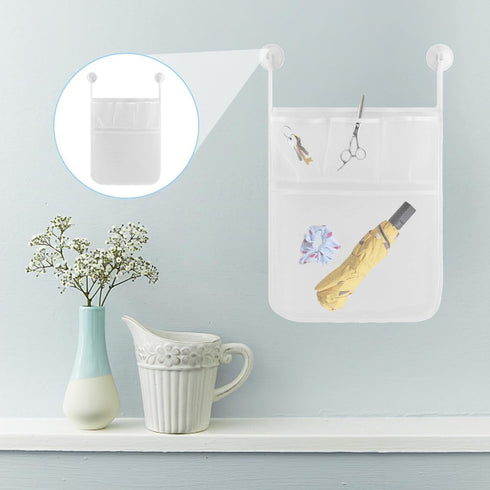 2Pcs Mesh Bath Toy Organizer, Bath Toy Storage, Hanging Bath Toy Holder, Baby Bath Tub Toy Storage Net with Pockets and Suction Hooks for Kids & T...