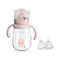 POTATO Glass Baby Bottles, Anti-Colic Breastfeeding Bottles with Fast Flow Nipple, Suitable for Babies 6-12 Months, 2 Replaceable Nipples, 8 oz, P...