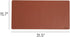 Smead Desk Pad, Vegan Leather Desk Mat with Non-Slip Faux Suede Backing, Perfect Desk Organizer for Office Decor, 31.5” x 15.7” Medium, Saddle (64...