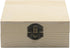 Cuboid 4.72"x4.72" Unfinished Wooden Box Natural Pine Wood DIY Craft Wooden Boxes with Lid for Storage Crafts...