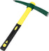 Forged Adze Pick, Weeding Mattock Hoe, Pick Axe 15-Inch, One Piece Intact Drop Forged, Plastic Coated Fiberglass Handle, 1.4LB...