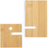 Bamboo Cell Phone Stand with Charging Hole, Detachable Wood Mobile Phone Holder for Desk Tablet Stand Wooden Desktop Dock Cradle for iPhone iPad S...