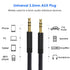 3.5mm Aux Audio Cable 5ft, Nylon Braided Auxiliary Cord, Stereo Audio Jack Adapter Cable for Headphone, Car Audio, Laptop, Smartphone, Home Stereo...