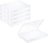 PATIKIL 5x7 Photo Storage Box, 4 Pack Photo Boxes Storage Photo Organizer Cases Storage Container Picture Boxes Plastic for 5x7 Pictures Sticker S...