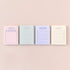 Monolike Memopad Sketch Planning Ver.2 design SET - 4 Packs, 4 Different Designs, 100 Sheets Per Pad, Total 400 Sheets, Note pads, Writing pads...