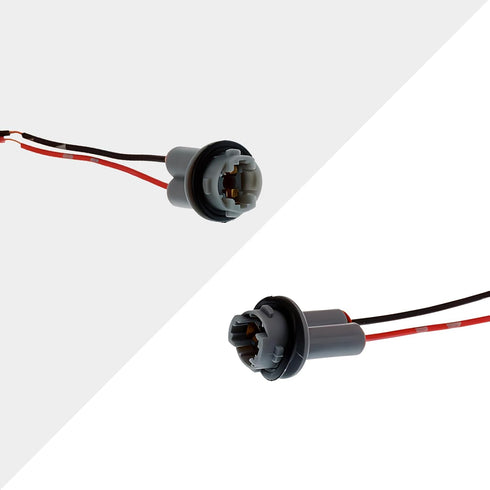 2 PCS T15 Harness Pigtail Socket, T10 T13 T15 Car Light Bulb Wire Wiring Harness Socket Connector, for Bulbs Turn Signal Lights Brake Lights Repla...