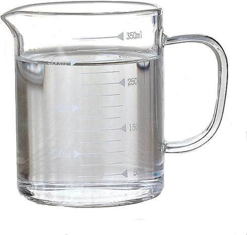 Borosilicate Glass Measuring Cup with Spout 350ml Clear...